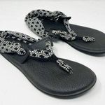 Sanuk  Slingback Fabric Upper Thong Sandals Size 8 Photo 0
