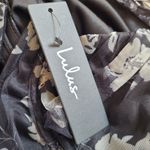Lulus  Black Floral Print Tulle Bustier Maxi Dress NWT Photo 14