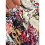 Tahari  Linen Blend Dress Size 14 Garden Floral Cottagecore Resort Beachy Cruise Photo 8