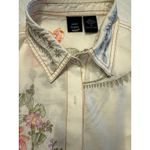 Saint Tropez West Saint Tropez West Women's LINEN Sleeveless Top/Heavily Embroidered Floral Sz M Photo 3