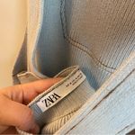 ZARA  Ribbed Skirt Overall Dress Pockets Womens Medium Academic Photo 6