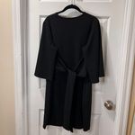 Boohoo  Black Elegant 3/4 Sleeve Wrap Dress with Back Tie Detail-SZ 14‎ Photo 1