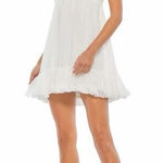 Mac Duggal Ieena for  70194 Criss Cross Back Ruffle Hem Dress H Photo 0