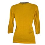 The Limited  Mustard Yellow 3/4 Sleeve V Neck Beaded Trim Cardigan XS Photo 5