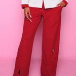 Voight Pajama Pants Red Holiday Wide Leg Terry Embroidered PJ Pants Sz M NWT Size M Photo 1