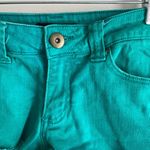 Forever 21 Teal Cutoff Denim Shorts Photo 5