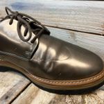 Clarks  Zante Zara Pewter Metallic Leather Oxford Shoes Women's Size 9.5 Comfort Photo 4