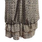 Dress Barn  Sleeveless Blouse Top XL Brown White Photo 2