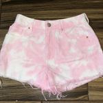 PacSun Pink Tie Dye Jean Shorts  Photo 0