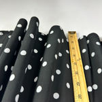 CHAPS  Dress M‎ Black White Polka Dot Sleeveless A Line Midi Retro Classic Preppy Photo 2