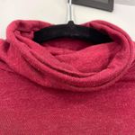 prAna Women's Cowl Neck Stretch High Low Hem Long Sleeve T-Shirt Red Size Large Photo 4