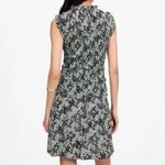 Madewell NWT Women's Smocked Crewneck Mini Dress in Floral Black Size 12 Photo 2