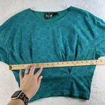 Vtg 80s Pasta M Crop Top Pleated Detail Short Sleeve Grunge Punk Retro Cottage Blue Size M Photo 6