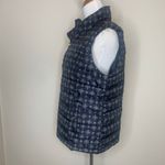 Charter Club Navy Green Medallion Puffer Vest Sz Large Photo 2