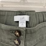 J.Jill Cargo Pants 15P Sage Green Stretch Embroidered Pockets Ankle Utility Size 16 Photo 3