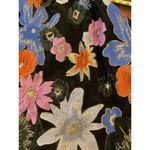 JessaKae Fairytale fireside floral puff sleeve black metallic organza Mini dress Blue Photo 6