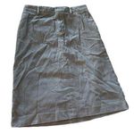 Banana Republic  women's size 2 midi corduroy grey skirt Photo 0