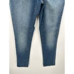 Lands' End Medium Wash Stretch Waistband Cotton Blend Skinny Denim Jeans Women 6 Photo 2