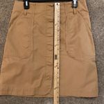 Loft ||Tan khakis skirt with pockets and buttons down front Photo 6