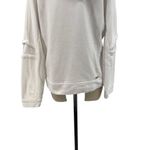 Alala Notch Hoodie Sweatshirt Long Mesh Sleeve Cotton Bamboo White Size XS Photo 11