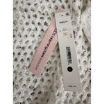 AQUA  White Crochet Knit Sweater Crystal Accents Long Sleeve‎ Top Size L Photo 8