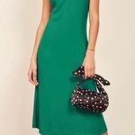 Reformation Kat Midi Low Back Dress in Serpentine Green Size XS Photo 4