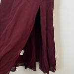 Reformation  Juliette Dress in Burgundy Size: 4 Photo 4