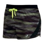 ASICS NEW NWT  Lite-Show Short Black Lime Green Striped 2.5" Inseam Active Shorts Photo 4