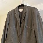 Calvin Klein Vintage 90s Contrast Stitch Blazer Jacket Grey Size M Photo 8