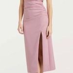 Cinq à Sept Cinq a Sept Trenton One Shoulder Silk Bodice Slit Dress Photo 0