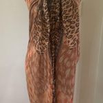 Large leopard printed scarf/wrap Brown Photo 2