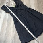 Vintage Gauze Dress cotton babydoll mini womens Black (small) casual coquette Photo 5