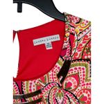 Sandra Darren Womens Dress Bodycon Gold Neck Plate Cap Sleeve Paisley Orange 14 Photo 4