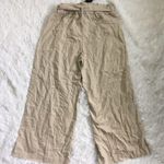 BLANK NYC Women’s Wide Leg Cream Paper bag pants size Medium Photo 13