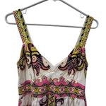 Tibi Valencia Silk Maxi Long Dress Sleeveless White Pink Black Multicolor Size 4 Photo 3