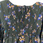 Ava & Viv Women's Stretchy Long Sleeve Smocked Floral Blouse Black Size X Photo 4