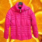 Calvin Klein  Puffer Jacket Hooded Full Zip Red Women's Size M Photo 0