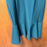 Chiara Boni  La Petite Robe 3/4 Sleeve Dress Ruffle Hem Green Teal IT 50 US 14 Photo 5