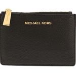 Michael Kors New  Leather Coin Purse Wallet Black Card Holder Photo 0