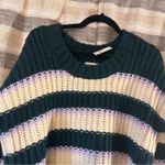 Aerie Green And White Stripe Sweater‎ Size XS Photo 2