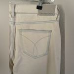 Calvin Klein Ankle Skinny Jeans NWT $69.50 Size 8 Beige With Light Blue Trim Photo 2