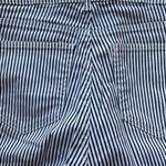 H&M Navy Blue & White Striped Shorts, Women’s Size 8 - Cuffed White Shorts Photo 10
