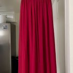 David's Bridal NWOT burgundy Halter Maxi Dress Size S Photo 1