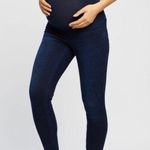Spanx Mama Ankle Jean-ish High Rise Denim Leggings Blue Maternity Pregnancy XS Photo 10