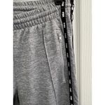 PINK - Victoria's Secret PINK Heather Grey Elastic Waist Side Zipper Logo‎ Tape Athleisure Shorts Small Photo 3