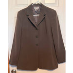 Style & Co . Collection Women's Dress Jacket Greenish Brown Size 12 38 1/2" Long Photo 4