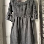 Elle  knit dress drawstring waist 100% cotton mini dress, size small Photo 8