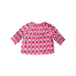 Ro's Garden Havana Pink Geometric Print Blouse Women's Size M Size M Photo 4