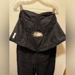 Topshop Black Broderie Anglaise Jumpsuit Sz 12 Photo 7