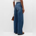 Triarchy  Medium Indigo Wide Leg Organic Cotton Jeans High Rise Ms Fonda Photo 3